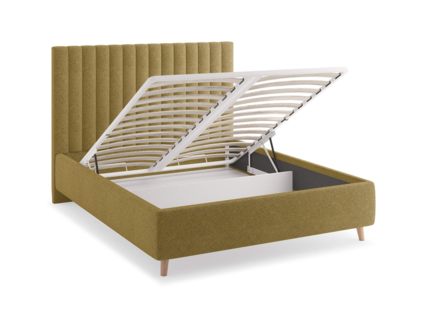 Кровать Сонум Amanda Рогожка Деним (с подъемным механизмом) 200х200