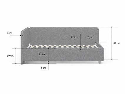 Кровать Сонум Capri Экокожа Коричневый перламутр 80х200