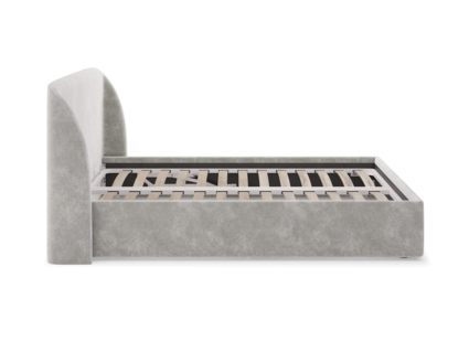 Кровать Сонум Nicole Микровелюр Светло-серый 140х190