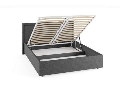 Кровать Сонум Bergamo Рогожка Мокко (с подъемным механизмом) 90х200