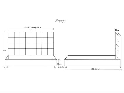 Кровать Димакс Нордо Нуар 120х190