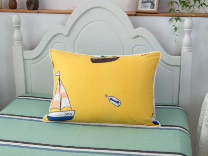 Комплект постельного белья Софи де Марко Кораблики (желтый) с одеялом 1,5-спальный