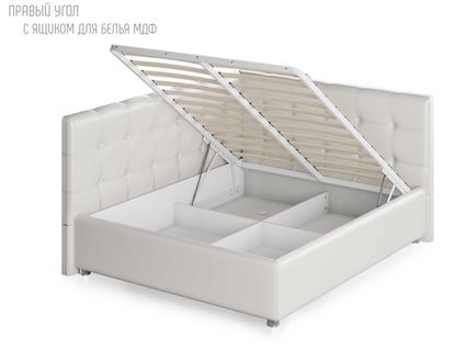 Кровать Nuvola Sabina угловая Velutto 14 (с подъемным механизмом)