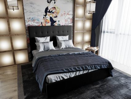 Кровать Димакс Нордо Нуар 120х190