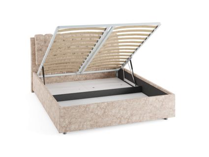 Кровать Сонум Olivia Рогожка Мокко (с подъемным механизмом) 200х190